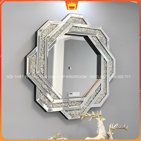 Gương phòng tắm Gương Đẹp Cổ Điển KH01 với khung bạc