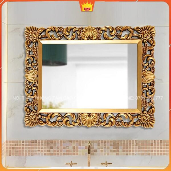 Gương tân cổ điển VN9 trong phòng tắm với thiết kế sang trọng