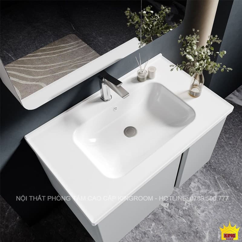 Thiết kế tinh tế của tủ lavabo inox