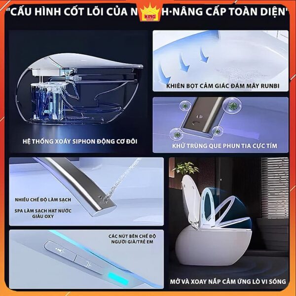 Cấu hình và tính năng của Bồn Cầu Thông Minh DA8