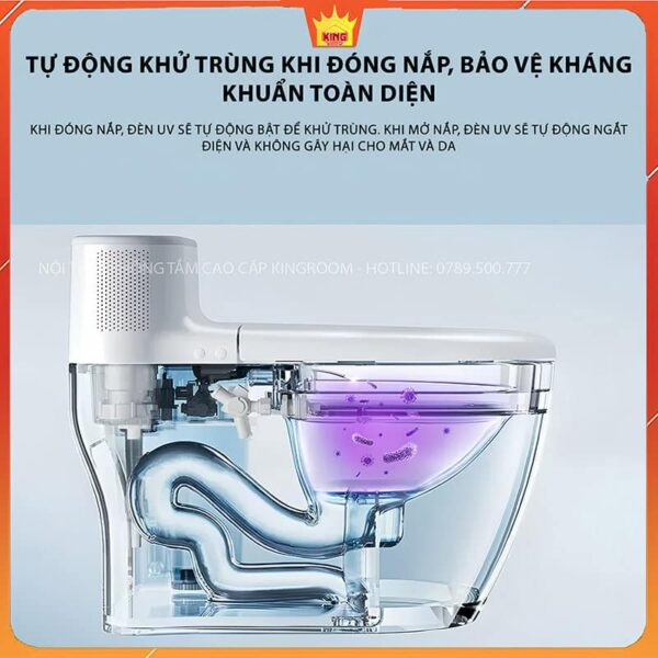 Bồn cầu thông minh MS9-Kingroom với chức năng khử trùng tự động